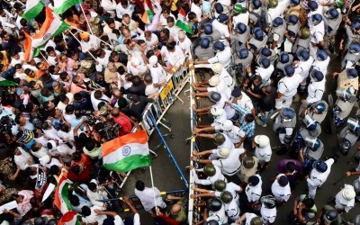 In Images: Anti-Mamata march to Nabanna a year after RG Kar rape-murder incident