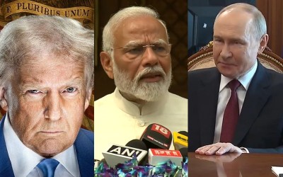 Trump blames India, threatens more tariffs over Russian oil as Alaska meet with Putin nears