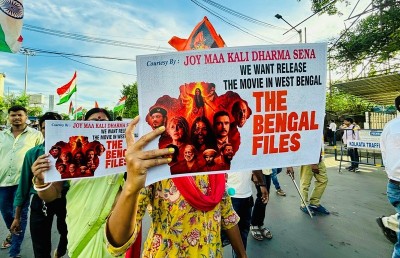 In Images: Protesters demand release of Vivek Agnihotri’s ‘Bengal Files’ in West Bengal