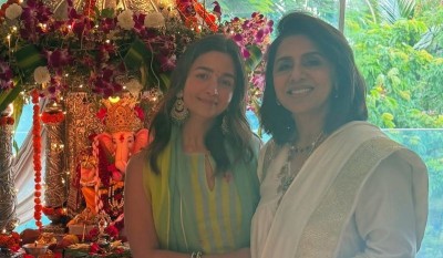 'Love, blessings and modaks': Alia Bhatt celebrates Ganesh Chaturthi with mother-in-law Neetu Kapoor