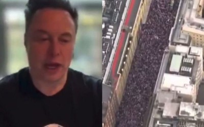 Elon Musk addresses London far-right rally as clashes break out, 25 arrested