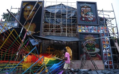 In Images: Kolkata's Hazra Park Durgotsab celebrates 83rd year under the theme 'Drishtikon'