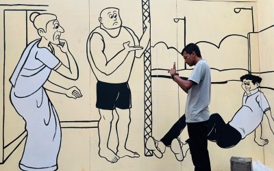 In images: Kolkata’s Kumortuli Sarbojonin Durga Puja 2025 pays tribute to cartoonist Narayan Debnath