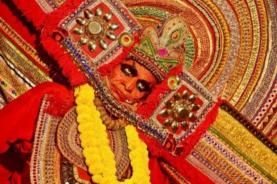 In Images: 66 Palli Club brings Kerala’s sacred Theyyam to Durga Puja for the first time