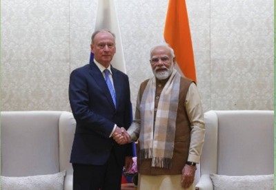 In Images: PM Modi meets aide to Russian President Nikolai Patrushev in New Delhi