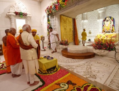 In Images: PM Modi raises saffron flag over Ram Mandir