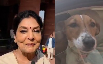 ‘Bhow bhow!’: Congress MP Renuka Chowdhury's dog-bark reply on privilege motion question over puppy-in-Parliament controversy!