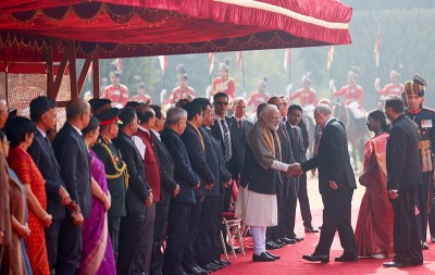 In Images: PM Modi attends ceremonial welcome of Vladimir Putin at Rashtrapati Bhavan