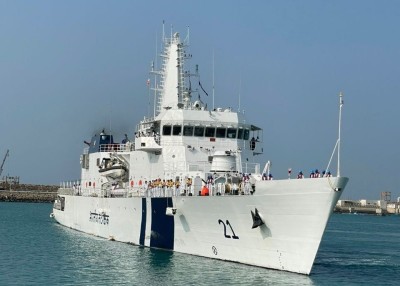 Strategic message from the seas: Indian Coast Guard ship Sarthak reaches Chabahar Port