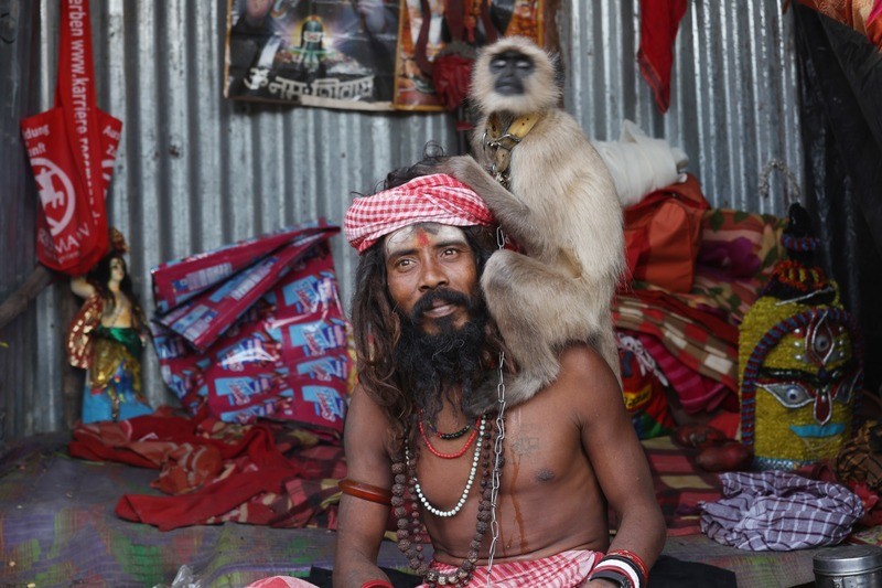 In Images: Sadhus prepare for Makar Sankranti pilgrimage in Kolkata