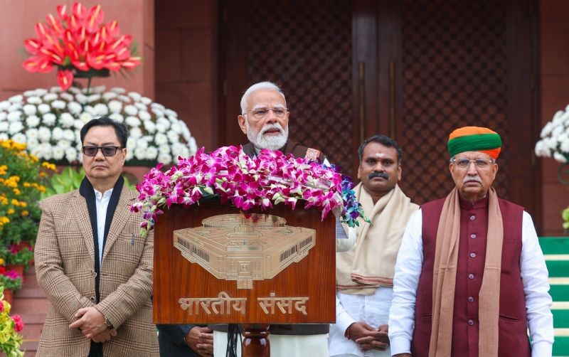 In Images: PM Modi’s message from Parliament on Budget Session Day 2