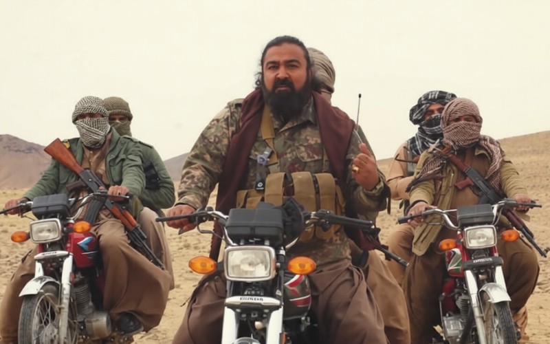 A real insurgency video goes viral as Dhurandhar’s Hamza echoes through Balochistan’s desert battlefield.