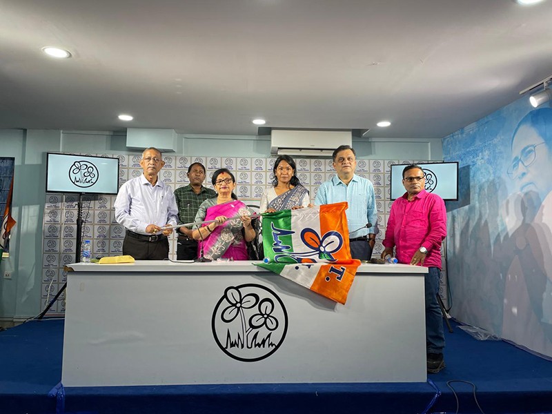 In Images: Indian athlete Swapna Barman joins TMC ahead of Bengal polls