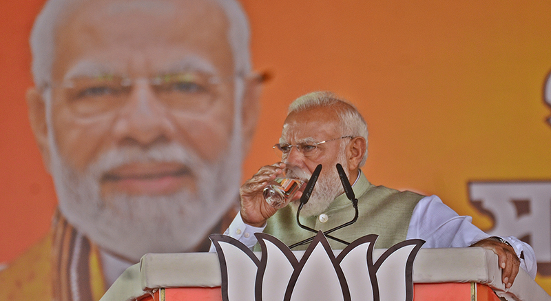 In Images: In Kolkata PM Modi launches blistering attack on TMC at Brigade rally