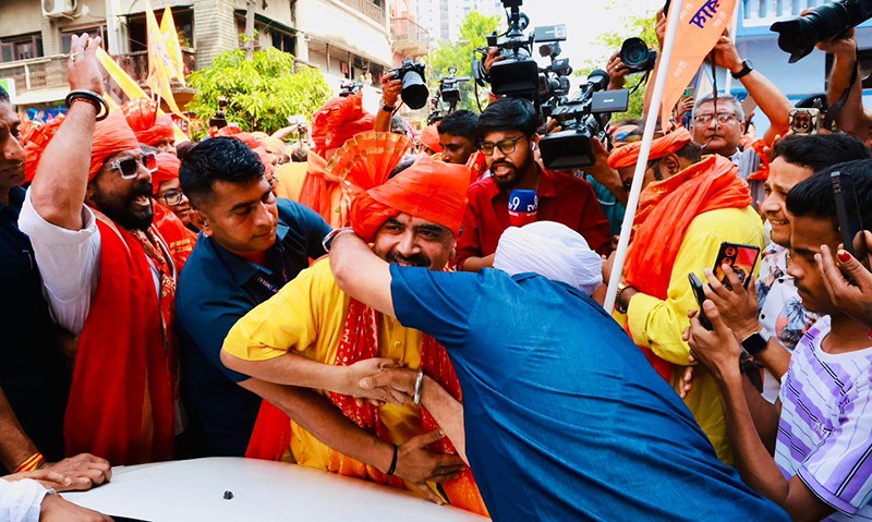 In Images: BJP’s Bhabanipur candidate Suvendu Adhikari celebrates Ram Navami