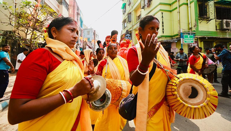 In Images: BJP’s Bhabanipur candidate Suvendu Adhikari celebrates Ram Navami