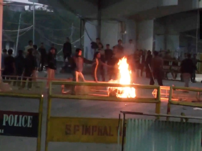 Bomb attack kills children in Manipur, prompting curfew, internet shutdown, and widespread unrest.