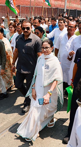 In Images: Mamata Banerjee files nomination from Bhabanipur for Bengal polls