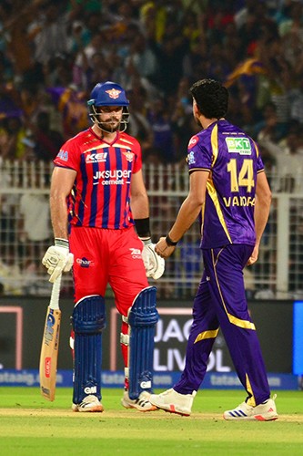 In Images: KKR face LSG at Eden Gardens