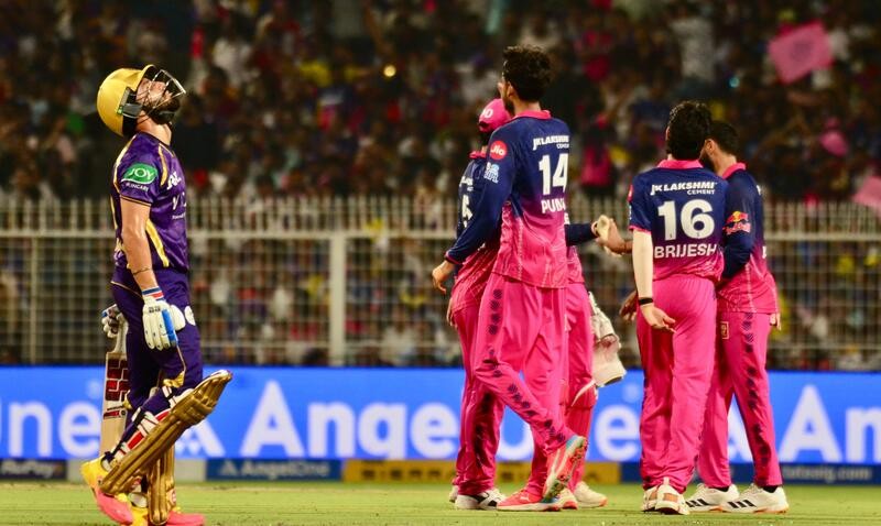 In Images: KKR ​battle​ RR at Eden Gardens as ​they ​hunt for first season win