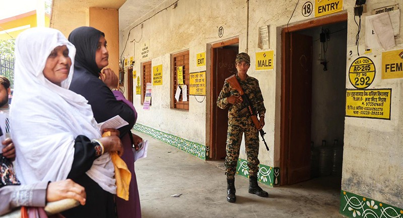 In Images: Voting underway in Bengal's East Midnapore under tight security