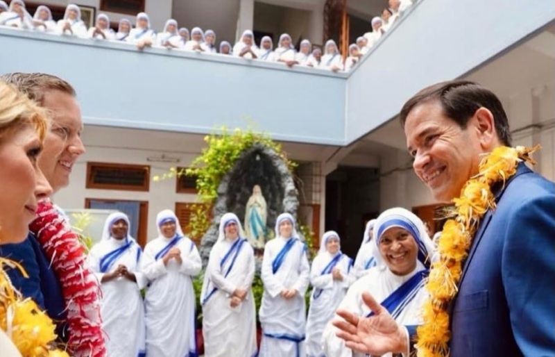 In Images: Marco Rubio’s emotional visit to Mother Teresa’s House in Kolkata