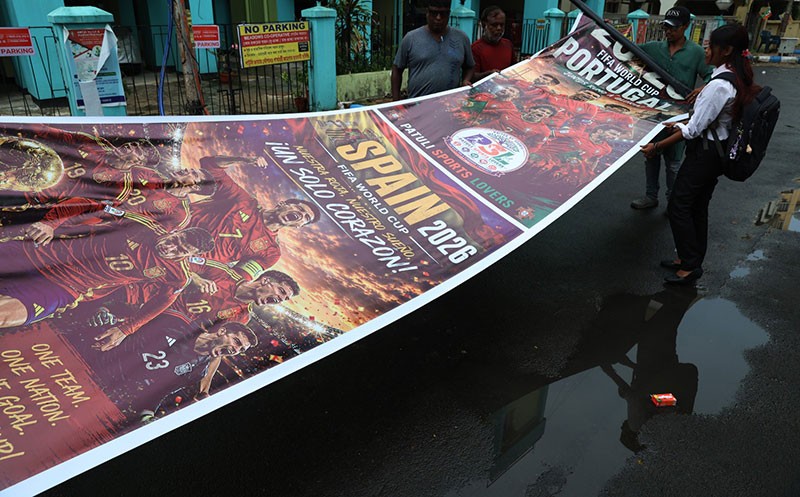 In Images:  Kolkata football enthusiasts transform fan zone with vibrant World Cup celebrations