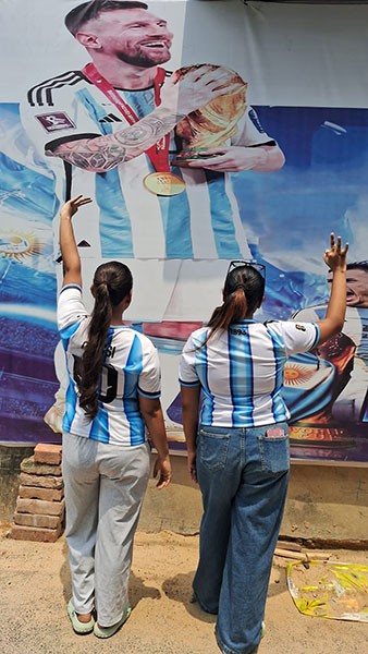 In Images: Messi's hat-trick sparks jubilant celebrations in Kolkata as Argentina rout Algeria 3-0