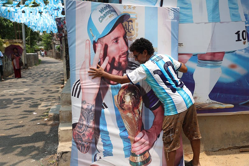 In Images: Messi's hat-trick sparks jubilant celebrations in Kolkata as Argentina rout Algeria 3-0