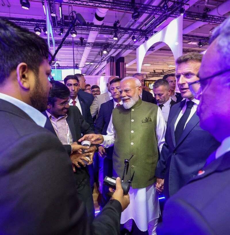 In Images: PM Modi, French President Macron explore Indian startups and emerging technologies at VivaTech 2026 in Paris
