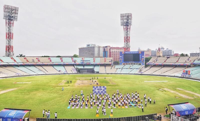 In Images: PM Modi performs yoga at Kolkata's Red Road on International Yoga Day 2026