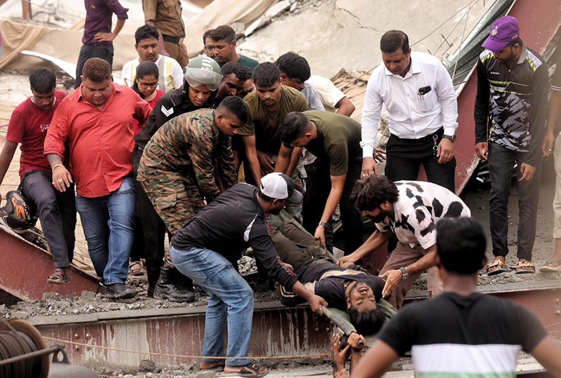In Images: Warehouse roof collapses in Kolkata's Taratala area