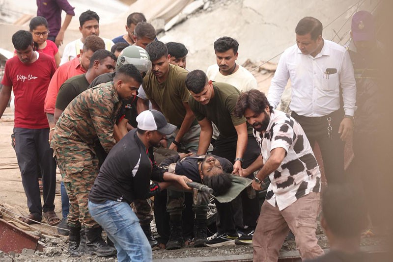 In Images: Warehouse roof collapses in Kolkata's Taratala area