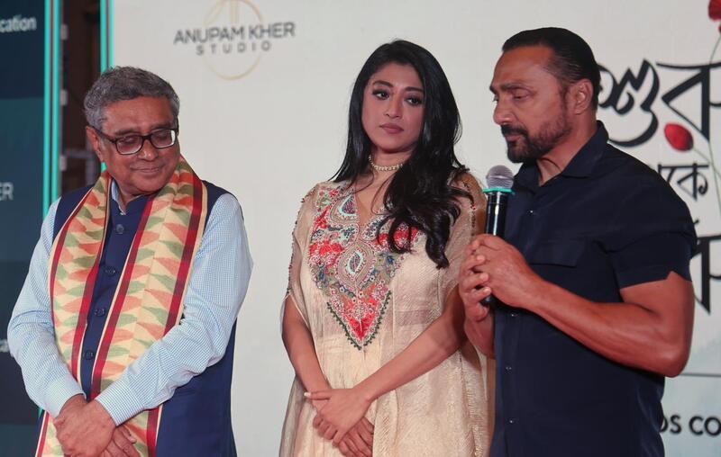 In Images: Actors Anupam Kher, Rahul Bose, Paoli Dam announce their upcoming Bengali film Shuru Theke Shuru in Kolkata