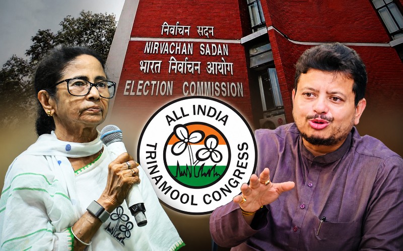 TMC rebels approach the Election Commission seeking recognition and control over the party's iconic twin-flower symbol.