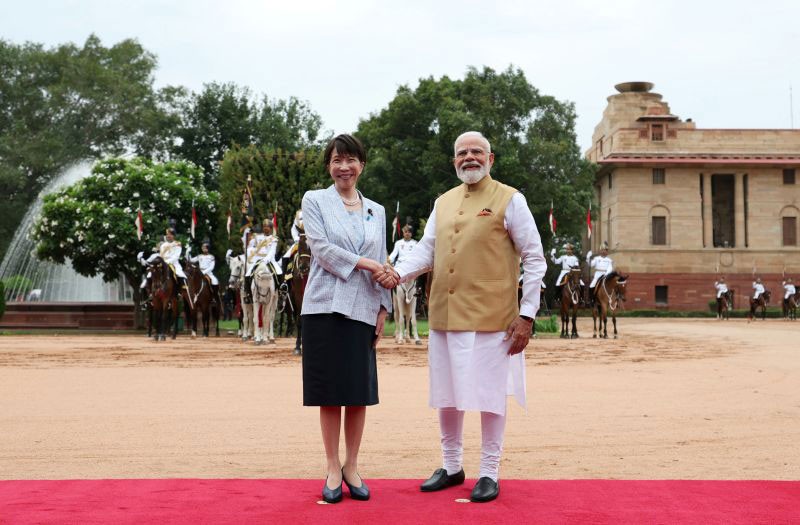 In Images: PM Modi rolls out grand welcome for Japan's PM Sanae Takaichi in New Delhi