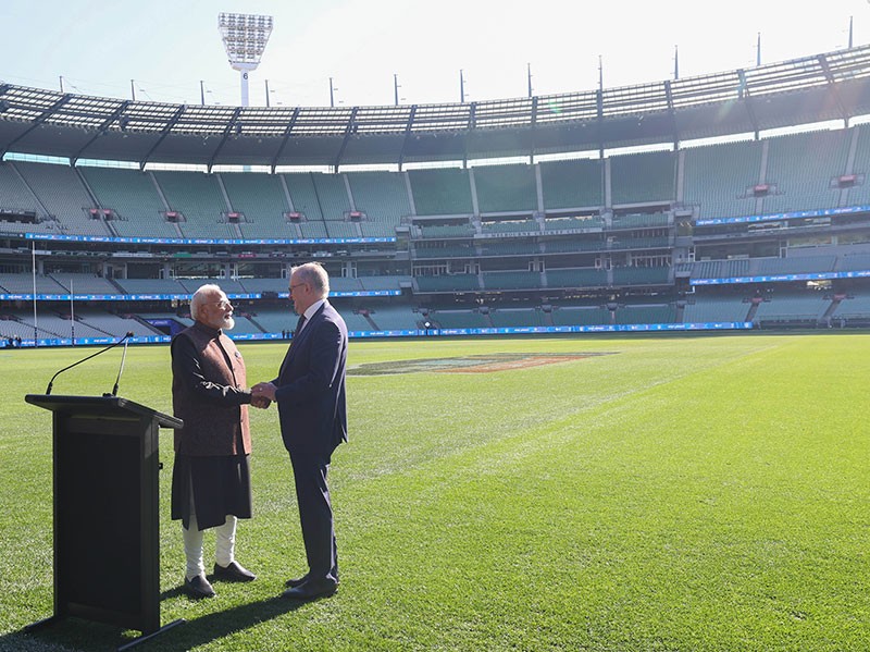 In Images: PM Modi's special MCG moment as he connects with Australia's sporting community