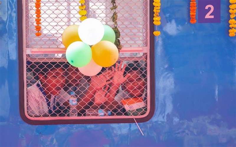 In Images: PM Modi unveils India's first Hydrogen train