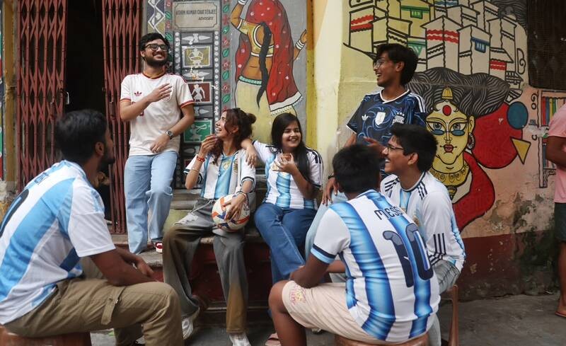 In Images: Kolkata erupts with Argentina and Spain fan fever ahead of World Cup final
