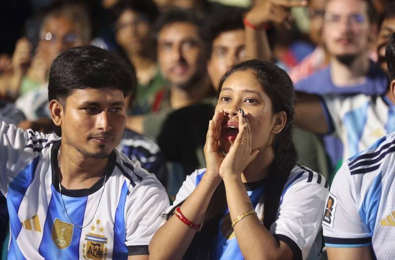 In Images: Scenes from Kolkata during FIFA World Cup final screening