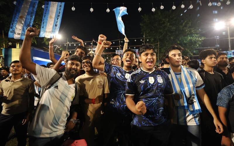 In Images: Scenes from Kolkata during FIFA World Cup final screening