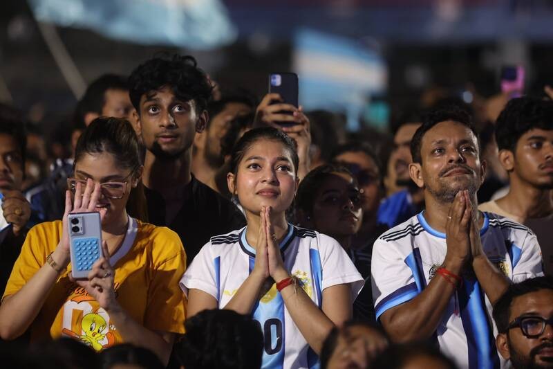 In Images: Scenes from Kolkata during FIFA World Cup final screening