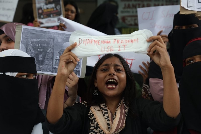 In Images: Aliah University students flood Kolkata streets, demand Dharmendra Pradhan's resignation