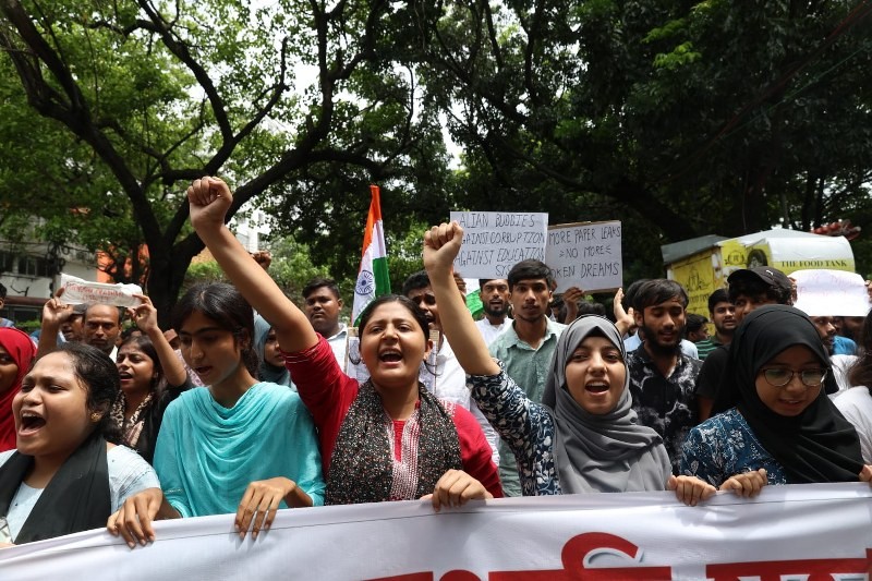 In Images: Aliah University students flood Kolkata streets, demand Dharmendra Pradhan's resignation