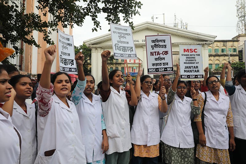 In Images: Doctors, medical staff participate in victory march in Kolkata after Pradhan resigns