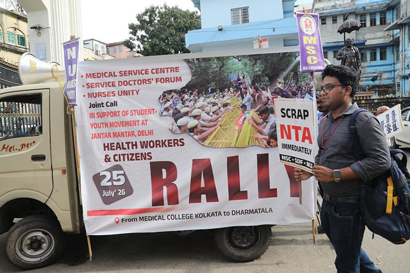 In Images: Doctors, medical staff participate in victory march in Kolkata after Pradhan resigns