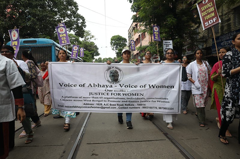In Images: Doctors, medical staff participate in victory march in Kolkata after Pradhan resigns