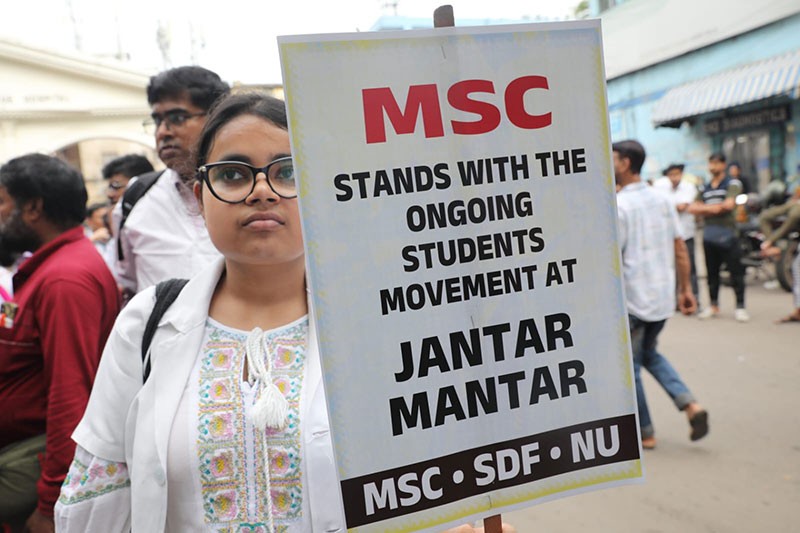 In Images: Doctors, medical staff participate in victory march in Kolkata after Pradhan resigns