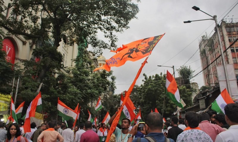 In Images: BJP holds Tiranga Yatra in Kolkata amid tensions after NEET protest violence
