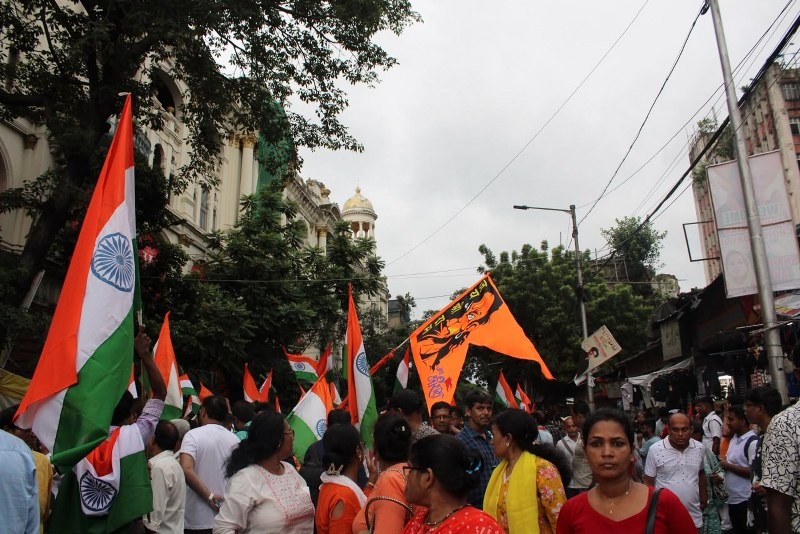 In Images: BJP holds Tiranga Yatra in Kolkata amid tensions after NEET protest violence